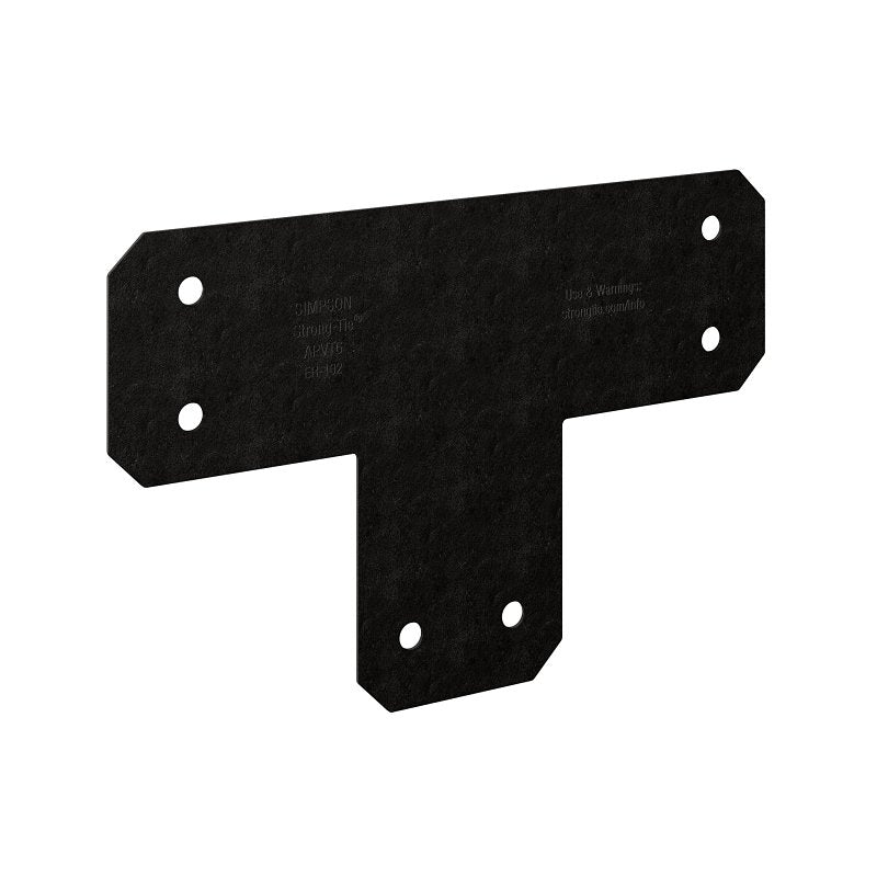 Simpson Strong-Tie Outdoor Accents APVT Series APVT6 Flat T-Strap, 16 in L, 5 in W, Steel, Powder-Coated/ZMAX