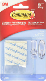 Command 17021CLR-12ESF Medium Replacement Strip, Foam Backing, Clear, 900 g