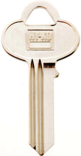 Hy-Ko 11010SK1 Key Blank, Brass, Nickel, For: Skillman Cabinet, House Locks and Padlocks, Pack of 10