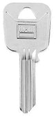 Hy-Ko 11010M27 Key Blank, Brass, Nickel-Plated, For: Master M27 Locks, Pack of 10