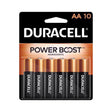 Duracell Coppertop AA Alkaline Batteries 10 pk Carded