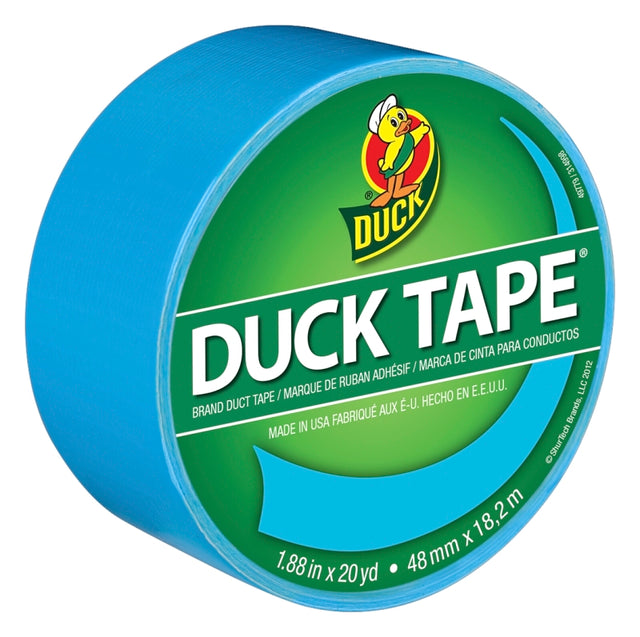 Duck 1311000 Duct Tape, Electric Blue, 8 mil Thick, 20 yd L, 1.88 in W