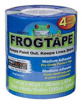 FrogTape 104956 Pro Grade Painter's Tape, 60 yd L, 1.41 in W, Blue