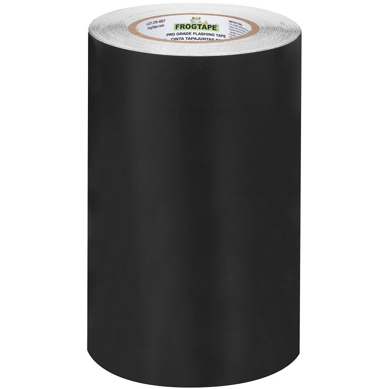 FrogTape 105726 Flashing Tape, 75 ft L, 9 in W, Black, Acrylic Adhesive