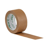 Duck EZ Tear 242828 Packaging Tape, 25 yd L, 1.88 in W, Kraft Paper Backing, Tan