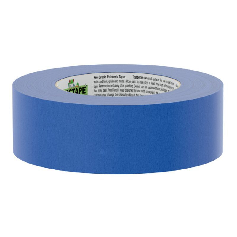 FrogTape 106009 Pro-Grade Painter's Tape, 60 yd L, 1.41 in W, Crepe Backing, Blue