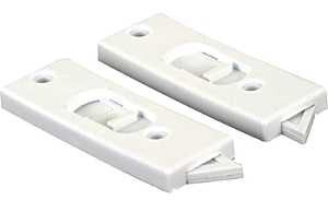 Prime-Line F 2599 Tilt Latch, Plastic, White, Includes: (1) Left Hand Latch, (1) Right Hand Latch, Fastener