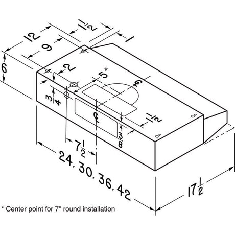Broan-NuTone 36 in. W White Range Hood