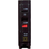 Square D QO 20 amps Plug In Single Pole Circuit Breaker