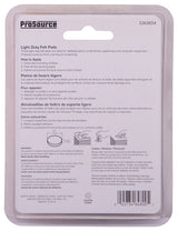 ProSource FE-S301-PS Furniture Pad, Felt Cloth, White, 3/8 in Dia, 5/64 in Thick, Round