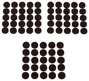 ProSource FE-S302-PS Furniture Pad, Felt Cloth, Brown, 3/8 in Dia, 5/64 in Thick, Round