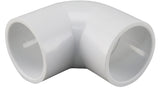 Lasco 406010CPRMC Pipe Elbow, 1 in, Slip, 90 deg Angle, PVC, White, SCH 40 Schedule