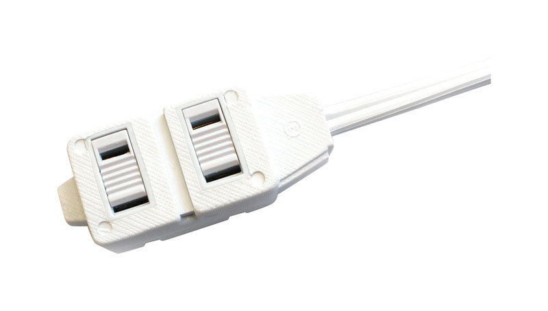 Ace Indoor 15 ft. L White Extension Cord 16/2 SPT-2