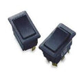 Gardner Bender GSW Series GSW-49 Rocker Switch, 10, 20 A, 125/250 V, SPST, 1.45 in L x 0.83 in W Panel Cutout, Black