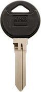 Hy-Ko 12005MZ13 Automotive Key Blank, Brass/Plastic, Nickel, For: Mazda Vehicle Locks, MZ13 Key Number, Pack of 5