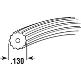 Make-2-Fit P 7517 Screen Retainer Spline, 0.130 in D, 25 ft L, Vinyl, Black, Round