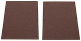 ProSource FE-S307-PS Furniture Pad, Felt Cloth, Brown, 6 x 4-1/2 in Dia, 4-1/2 in W, 5/64 in Thick, Square
