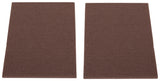 ProSource FE-S307-PS Furniture Pad, Felt Cloth, Brown, 6 x 4-1/2 in Dia, 4-1/2 in W, 5/64 in Thick, Square