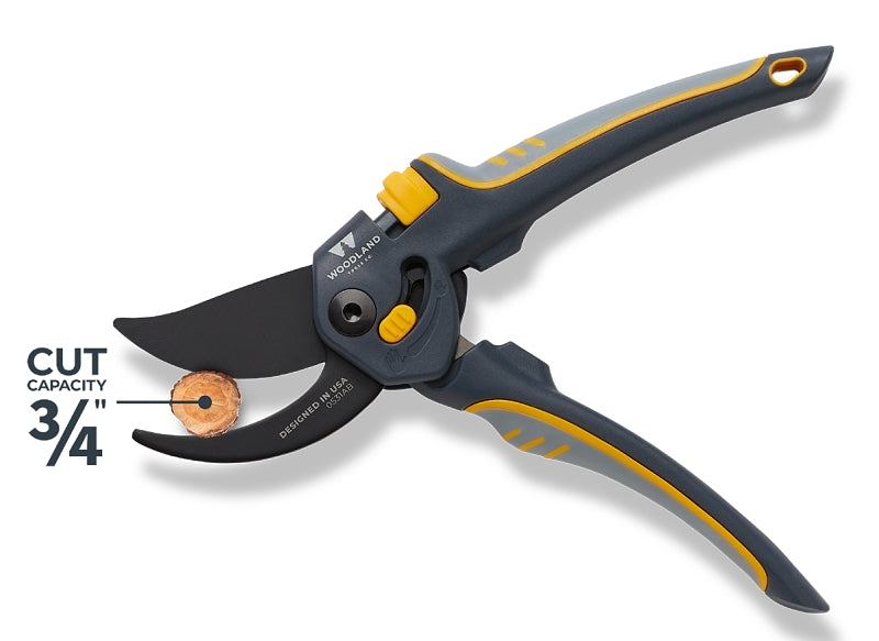 Woodland Tools Co MaxForce 05-2005-100 Super Duty Pruner, 3/4 in Cutting Capacity, HCS Blade, Bypass Blade