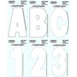 3" Dyer Font Letter-White "B", 10 Pack