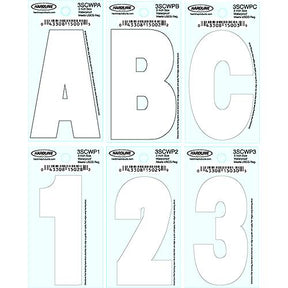 3" Dyer Font Letter-White "B", 10 Pack