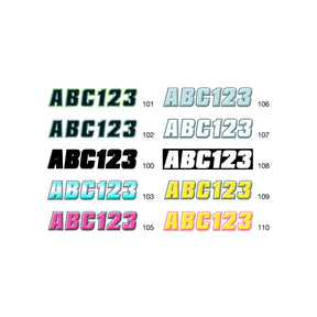 Hardline 2" Factory Matched Snowmobile Registration Kits, Black/Kiwi Green