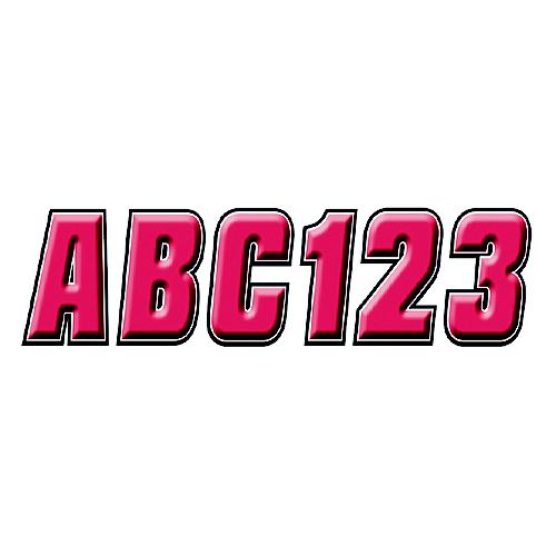 Hardline 2" Factory Matched Snowmobile Registration Kits, Red/Black