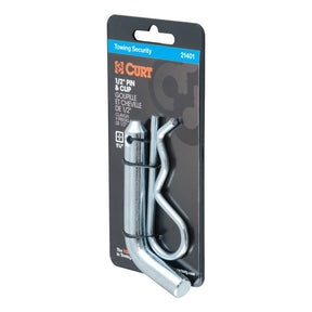 Curt 21401 Hitch Pin, 1/2 in Dia Pin, 4-1/2 in L, Zinc