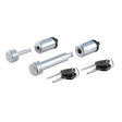 Curt 23526 Hitch and Coupler Lock Set, 5/8 in Dia Pin, Carbon Steel, Chrome-Plated
