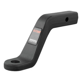 Curt 45342 Ball Mount, 9-1/2 in L, 6 in Drop, 5 in Rise, Class 5 Hitch, Steel, Carbide