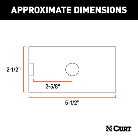 Curt 45405 Reducer Sleeve, Carbon Steel, Carbide