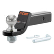 Curt 45836 Ball Mount, 8-1/4 in L, 2 in Drop, 2 in Dia Hitch Ball, Powder-Coated
