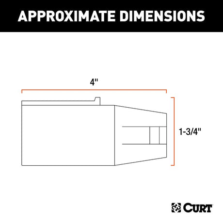 Curt 57661 Electrical Adapter, 7-Way, Includes: 4-Way Flat, 4-Way Round, 5-Way Flat, 6-Way Round, 7-Way RV Blades
