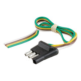 Curt 58031 Connector Plug with 12 in Wire