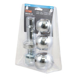 Curt 42225 Switch Ball Trailer Ball Set, 1-7/8, 2, 2-5/16 in Dia Ball, 1 in Dia Shank, Steel