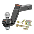 Curt RockerBall Series 45144 Cushion Hitch Kit, 5 in Drop, Class 3, 4, 5 Hitch, 2 in Dia Hitch Ball, Steel, 1/PK