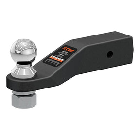 Curt 45371 Loaded Ball Mount, 2 in Drop, 2-5/16 in Dia Hitch Ball, Steel, Powder-Coated, 1/PK
