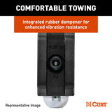 Curt 45937 Adjustable Trailer Hitch Dual-Ball Mount, 5-1/2 in Drop, 4 in Rise, 2, 2-5/16 in Dia Hitch Ball, Carbon Steel