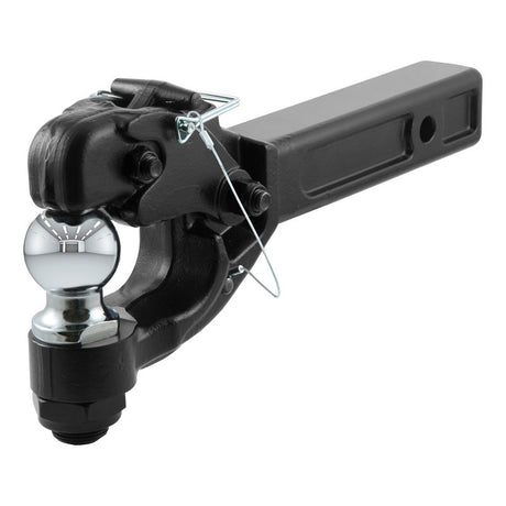 Curt 48007 Ball and Pintle Combination, 2 in Dia Eye, 10,000, 16,000 lb Working Load, Steel, Powder-Coated