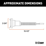 Curt 57184 Electrical Adapter, 7-Way, Includes: 4-Way Flat, 4-Way Round, 5-Way Flat, 6-Way Round