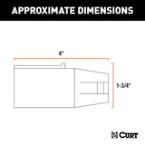 Curt 57261 Trailer Wiring Adapter, 7-Way, Includes: 4-Way Flat, 4-Way Round, 5-Way Flat, 6-Way Round, 7-Way RV Blades