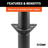 Curt 28250 A-Frame Jack, 3000 lb Lifting, 14 in Max Lift H, 5000 lbs Support Capacity
