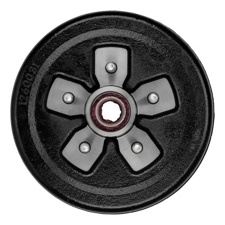 Lippert 2024013264 Brake Drum Hub Complete Kit with Installed Bearings, 3500 lb Withstand, 10 in OD, 5-Bolt