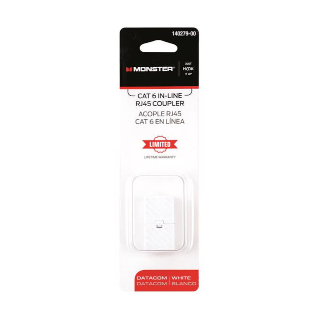 Monster Just Hook It Up 0 ft. L Category 6 In-Line Coupler