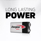 Energizer Max 9-Volt Alkaline Batteries 1 pk Carded