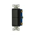 Eaton 7728BK-BOX Combination Switch, 15 A, 120/277 V, Polycarbonate/PVC/Steel Housing Material, Black, Pack of 10
