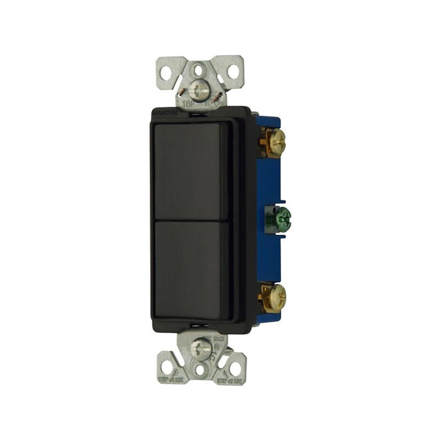 Eaton 7728BK-BOX Combination Switch, 15 A, 120/277 V, Polycarbonate/PVC/Steel Housing Material, Black, Pack of 10