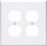 Leviton Midway White 2 gang Nylon Duplex Wall Plate 1 pk, Pack of 25