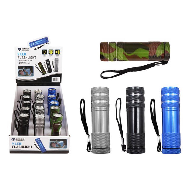 Diamond Visions Max Force Assorted LED Flashlight AAA Battery, Pack of 15