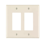 Leviton Decora Light Almond 2 gang Nylon Duplex Wall Plate 1 pk